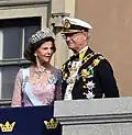 Charles XVI Gustave de Suède et la reine Silvia en 2010.