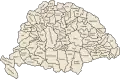Les 64 comitats de la Grande Hongrie.