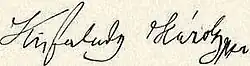 signature de Károly Kisfaludy