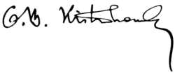 signature de George Kistiakowsky