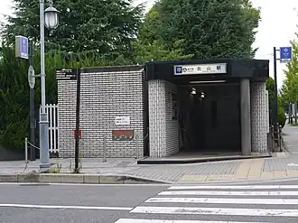 Entrée de la station