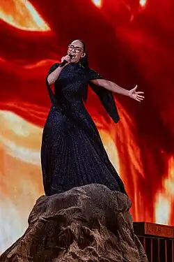 Description de l'image Klavdia at ESC2025 for Greece 13.jpg.