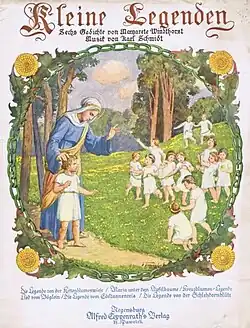 Couverture d'un recueil de lieder, 1926.