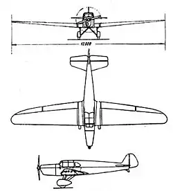 Description de l'image Klemm_Kl_32_3-view_L'Aerophile_Salon_1932.jpg.