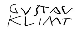 signature de Gustav Klimt