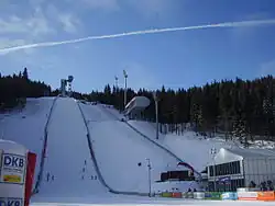 Un tremplin de saut à ski en Allemagne