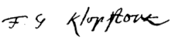 signature de Friedrich Gottlieb Klopstock