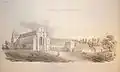 Vue générale de l'abbaye en 1854