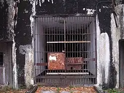 La grille de l'entrée du Kobenbusch.