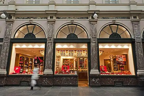 Magasin de chocolat.