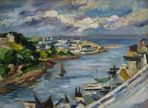 Baie de Douarnenez, huile sur toile, s.d.
