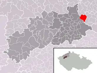 Localisation de Koštice