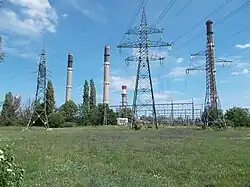 Cheminées à Százhalombatta (Hongrie).