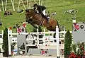 Kevin Staut et Kraque Boom lors du CSI-3* de La Clusaz (juillet 2012).