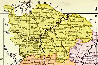 L'arrondissement sous l'empire allemand (1871-1901).