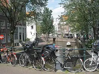 Vue du Kromboomssloot en regardant vers le nord.