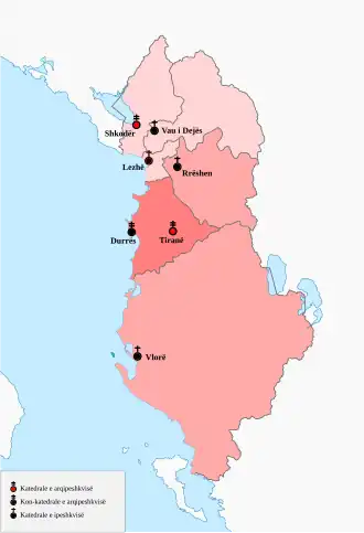 Image illustrative de l’article Archidiocèse de Tirana-Durrës