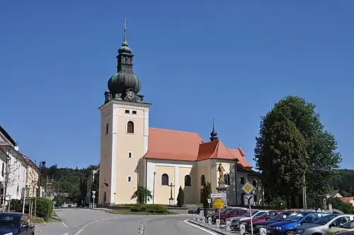 Kunštát : l'église Saint-Stanislas.