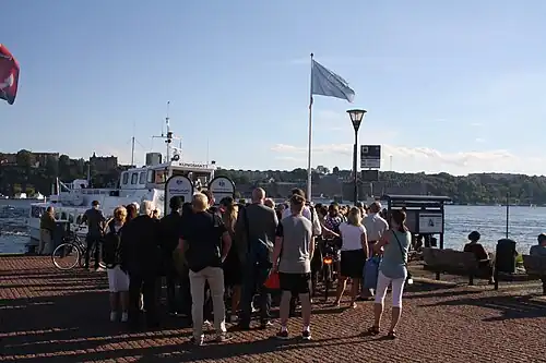 Embarquement à Klara Mälarstrand.
