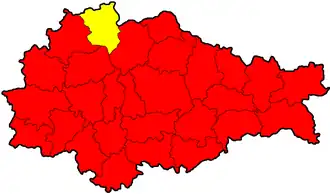 Localisation de Raïon de Jeleznogorsk