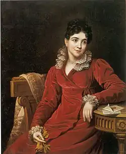 Praskovya Koutaïsova, épouse de Pavel Koutaïsov&nbsp;(ru) (années 1820), musée d'Histoire de Dnipro