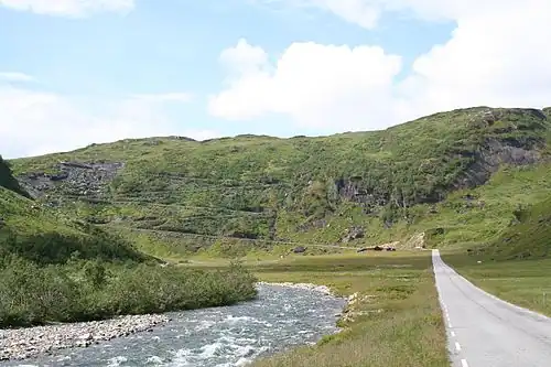 La route à Kvassdalen.