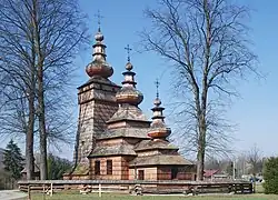 Tserkvas en bois de la région des Carpates en Pologne et en Ukraine.