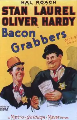Affiche du film montrant Laurel et Hardy