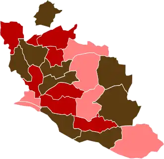 Bloc en tête dans chaque canton.