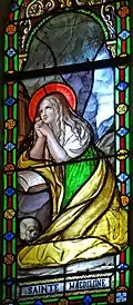 Vitrail de sainte Madeleine du XIXe&nbsp;siècle