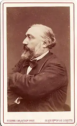 Léon Gambetta par Étienne Carjat, vers 1870.