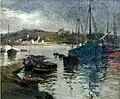 Léon Sonnier : L'avant-port d'Audierne (vers 1890).