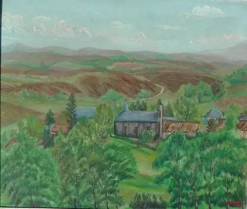 Viam (Corrèze), 1935, huile sur toile, 46x55 cm. Collection privée.