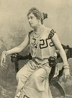 L’actrice Tina di Lorenzo, L’illustrazione popolare, 1900.