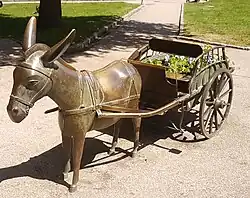 L'Âne situé dans le Parc Georges-Brassens à Paris 15e.