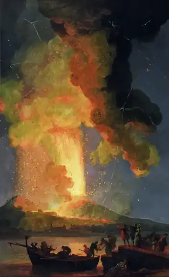 L'Éruption du Vésuve, musée des Beaux-Arts de Brest.