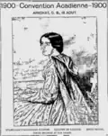 Annonce de la convention dans L'Évangéline du 9 août 1900.