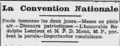 Compte-rendu de la convention dans L'Évangéline du 24 août.
