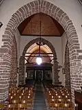 Intérieur du clocher fortifié de l'église Saint-Jouin.