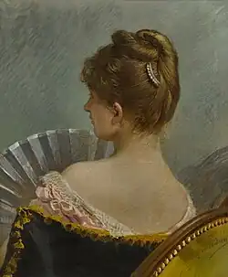 L'éventail blanc (pastel).