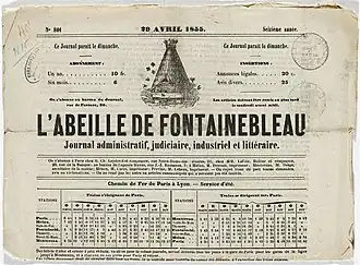 Image illustrative de l’article L'Abeille de Fontainebleau