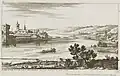 L'arsenal et le pont de Chaîne, qui ferme la rivière de Saone à Lyon entre 1625 et 1677