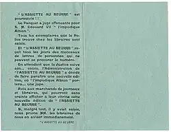 Notice aux libraires