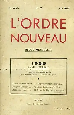 Image illustrative de l’article L'Ordre nouveau