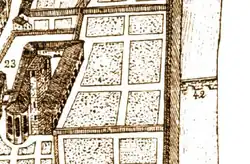 L'aqueduc (no&nbsp;42) et le couvent des Cordeliers (no&nbsp;23)