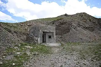 Bloc 1 : l'entrée de l'ouvrage des Granges-Communes.