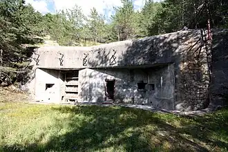 L'entrée mixte de l'ouvrage de Saint-Antoine.