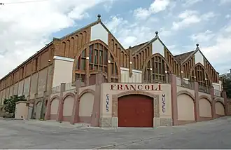 Extérieur de la coopérative de L'Espluga de Francoli.