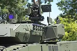 Côté gauche tourelle