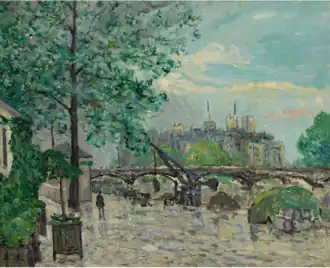 Le Port du Louvre après l'orage, 1909Maxime MaufraCollection privée, Vente 2017